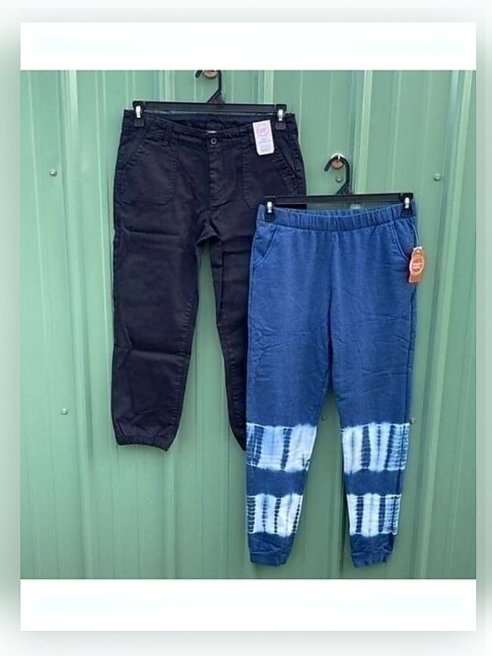 Girls' Stretch Woven Jean & Fleece Jogger Pants 2-Pack Size XXL (18)
